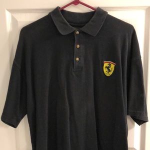 Ferrari Polo XL - Embroidered Shield - Black